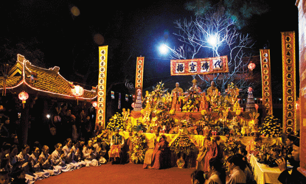 Lễ đàn Mông sơn thí thực tại chùa Côn Sơn