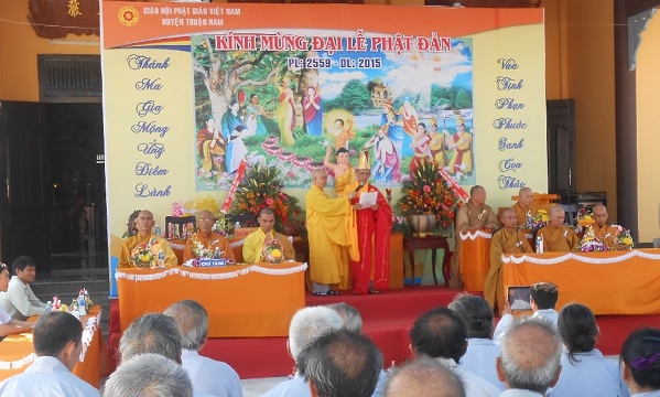 Ninh Thuận: PG huyện Thuận Nam tổ chức Phật đản PL.2559