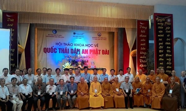 Âm hưởng vang vọng hội thảo khoa học 'Quốc thái dân an Phật đài'