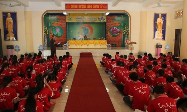 Thái Bình: Chùa Tây Khánh tổ chức khóa tu mùa hè lần thứ Nhất năm 2015