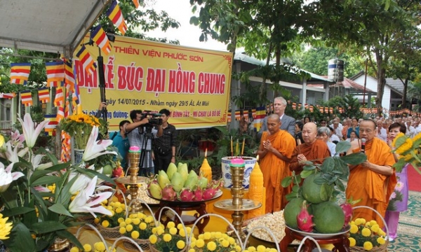 Đồng Nai: Thiền viện Phước Sơn đúc Đại Hồng Chung