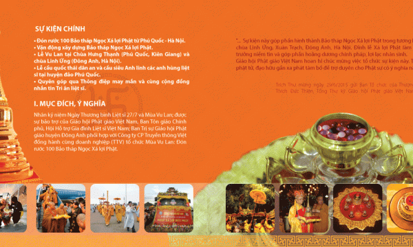 Hà Nội: Mùa Vu lan, Đón rước 100 bảo tháp Xá lợi Phật