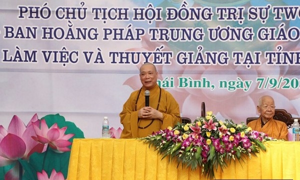 Thái Bình: HT.Thích Bảo Nghiêm thuyết giảng cho tăng, ni an cư trong tỉnh
