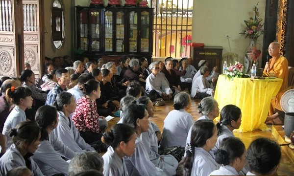 Thái Bình: Chùa Từ Vân tổ chức lễ Quy y Tam Bảo