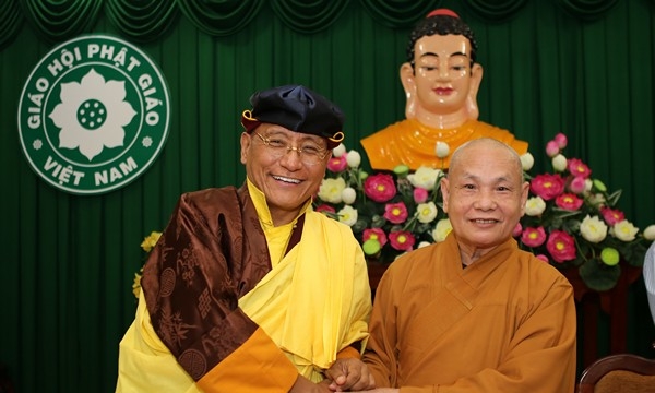 Tp.HCM: Chủ tịch HĐTS tiếp đón Ngài Gyalwang Drukpa