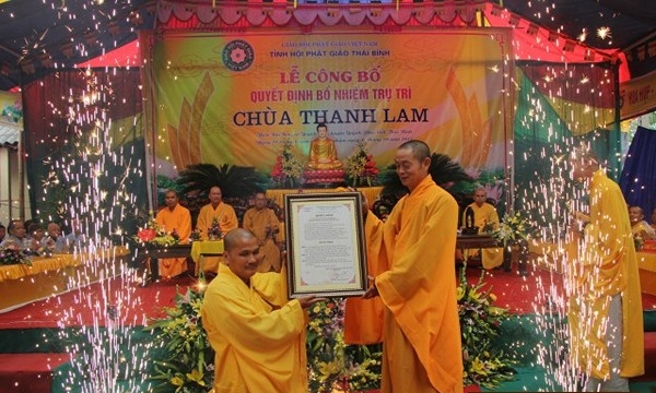 Thái Bình: Bổ nhiệm ĐĐ.Thích Minh Thành trụ trì chùa Thanh Lam