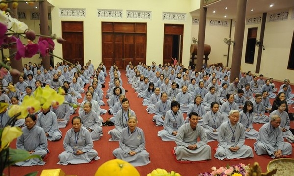 Bắc Ninh: Chùa Diên Quang tổ chức khóa tu đầu năm