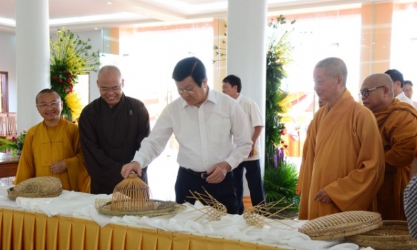 Tp.HCM: Nguyên Chủ tịch nước Trương Tấn Sang thăm HVPGVN