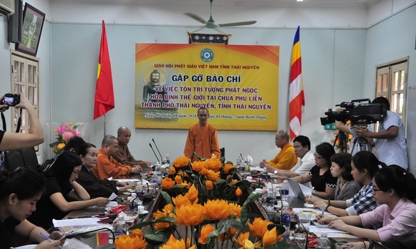 Hà Nội: Họp báo về việc chiêm bái tôn tượng Phật Ngọc Hòa bình Thế giới tại Thái Nguyên