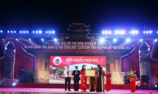 Thái Bình: Chùa Keo đón nhận Di sản văn hóa phi vật thể Quốc gia