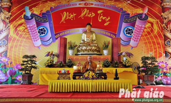 Bắc Giang: Ngày Đạo tràng tu tập ở chùa Ích Minh