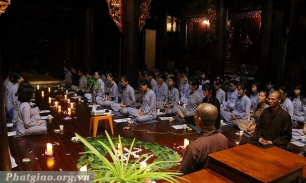Hà Nội: Khóa tu Thiền trà cho học sinh, sinh viên tại chùa Hòa Phúc