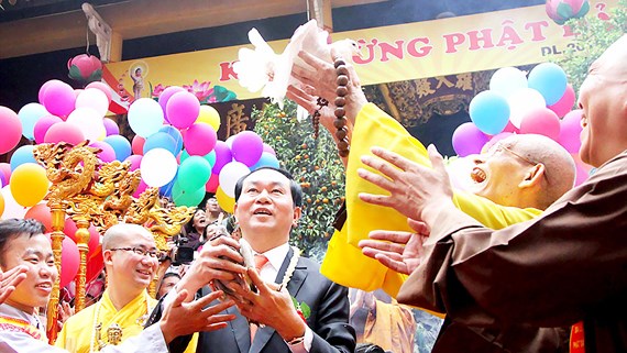 CTN Trần Đại Quang có đóng góp lớn cho khối đoàn kết dân tộc, tôn giáo