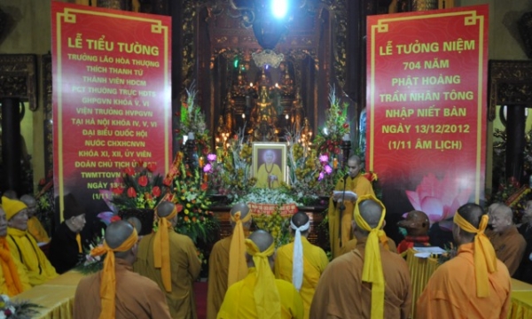 GHPGVN: Đại lễ tưởng niệm 704 năm ngày Phật Hoàng Trần Nhân Tông nhập niết bàn