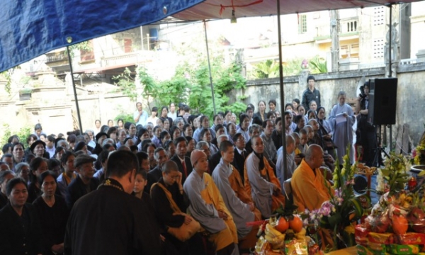 Hà Nội: Đại lễ đúc Đại Hồng Chung tại chùa Sùng Ân