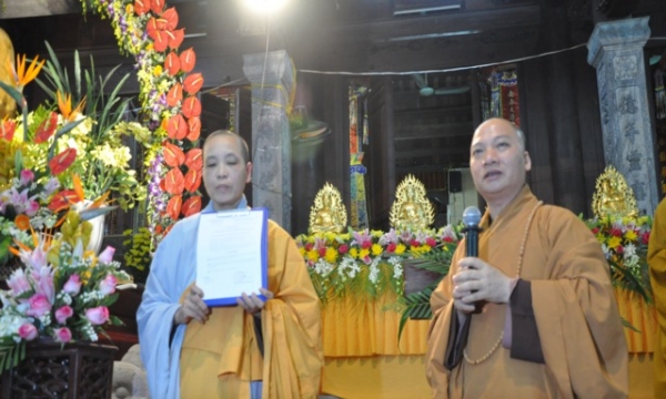 Hà Nội: Lễ Khai pháp – thành lập đạo tràng tu học Phật pháp cho các Phật tử