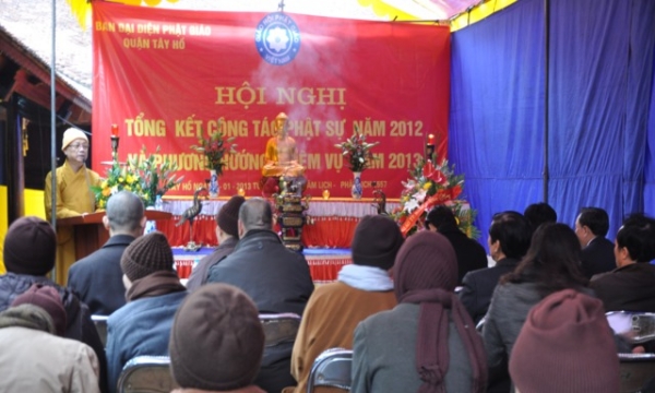 Hà Nội: Tổng kết công tác Phật sự quận Tây Hồ năm 2012