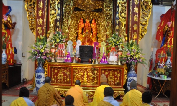Hà Nội: Lễ hô Thần nhập tượng chùa Linh Quang