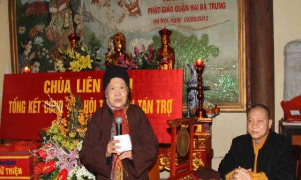Hà Nội: Chùa Liên Phái tổng kết công tác từ thiện năm 2012