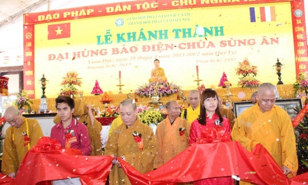 Hà Nội: Khánh thành chùa Sùng Ân