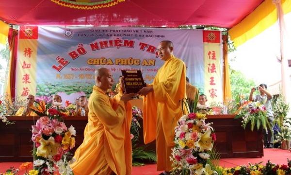 Bắc Ninh: Bổ nhiệm trụ trì chùa Phúc An