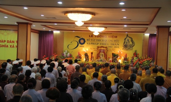 Hà Nội: Lễ kỷ niệm 50 năm Bồ Tát Thích Quảng Đức vị pháp thiêu thân