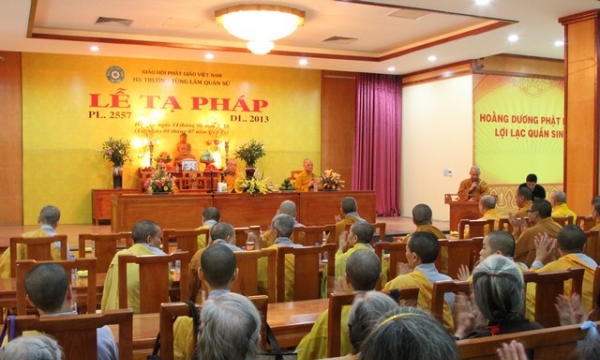 Hà Nội: Lễ tạ pháp Trường hạ Tùng Lâm Quán Sứ