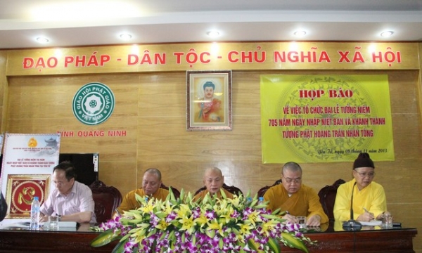 Quảng Ninh: Họp báo đại lễ tưởng niệm 705 ngày nhập Niết bàn và khánh thành tượng Phật hoàng Trần Nhân Tông