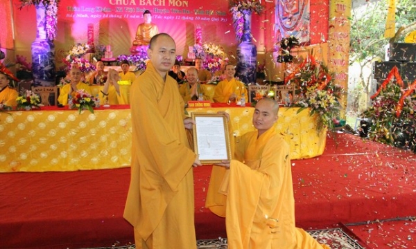 Bắc Ninh: Lễ Công bố Quyết định Bổ nhiệm trụ trì chùa Bách Môn