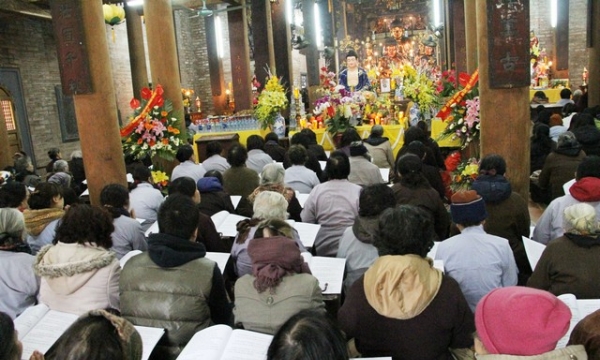 Hà Nội: Lễ tạ đàn Dược Sư  tại Tổ đình Linh Quang – chùa Bà Đá