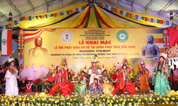 Bắc Ninh: Khai mạc Lễ hội Phật giáo Ấn Độ tại chùa Phật Tích