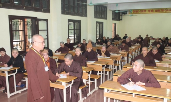 Kỳ thi tuyển sinh hệ CN Phật học khoá VII - Học viện PGVN tại Hà Nội