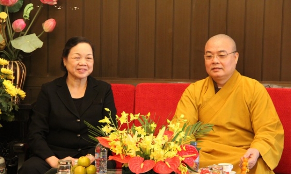 Hà Nội: Ban Dân vận T.Ư chúc mừng Phật đản GHPGVN