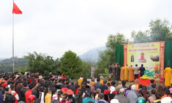 Tuyên Quang: Đại lễ rót đồng đúc Đại Hồng Chung chùa Phật Lâm 