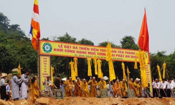 Nghệ An: Lễ đặt đá xây dựng thiền viện Trúc Lâm Yên Thành