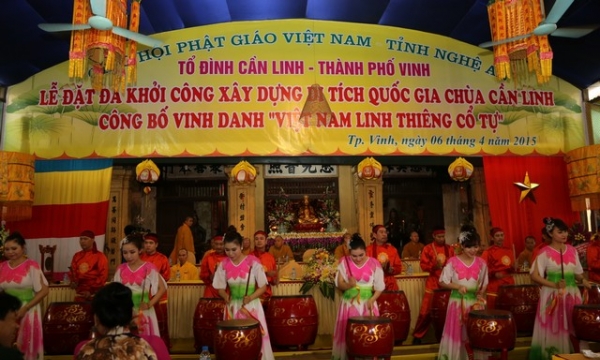 Nghệ An: Xây dựng chùa Cần Linh, khánh thành Lầu Chuông, khai chuông chùa An Thái