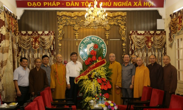 Hà Nội: Thượng tướng Tô Lâm chúc mừng GHPGVN nhân mùa Vu lan 2015