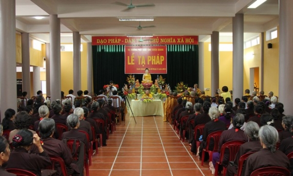 Tuyên Quang, Nam Định: Lễ tạ Pháp khóa Hạ An cư