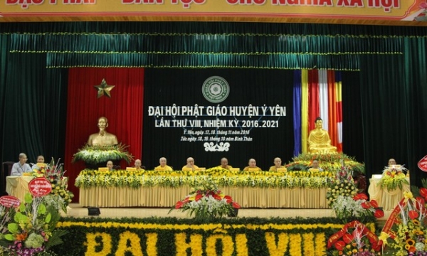 Nam Định: Đại hội Phật giáo huyện Ý Yên lần thứ VIII