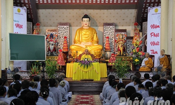 Hà Nội: Khóa tu một ngày an lạc tại chùa Hòa Phúc 