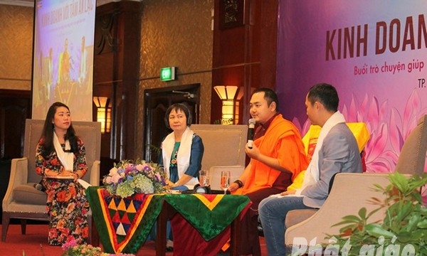 TP.HCM: Ngài Dokhampa chia sẻ tại Hội thảo “Kinh doanh với tâm an lạc”