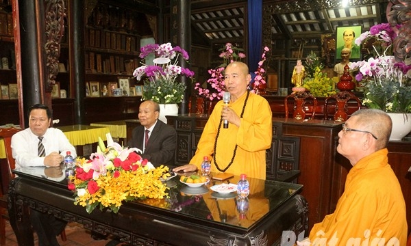 Đoàn Bộ Lễ nghi và Tôn giáo Vương quốc Campuchia thăm Bình Dương