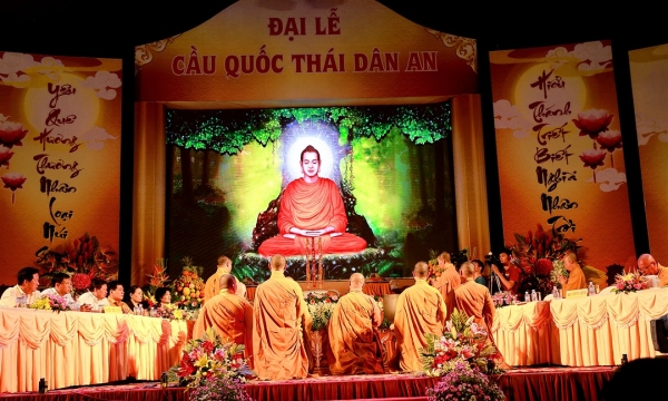Vĩnh Long: Lễ cầu quốc thái dân an tại chùa Phật Ngọc Xá Lợi 