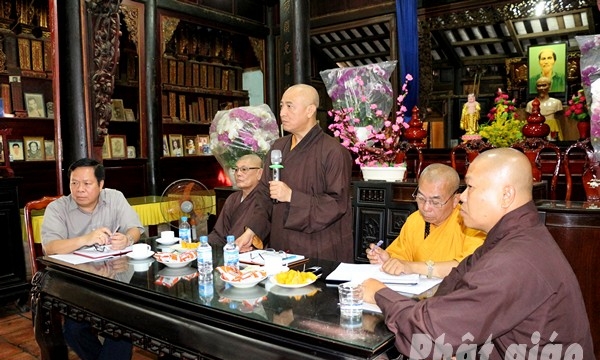 Bình Dương: Chuẩn bị tổ chức lễ Phật Đản, khóa An cư Kiết hạ PL.2562
