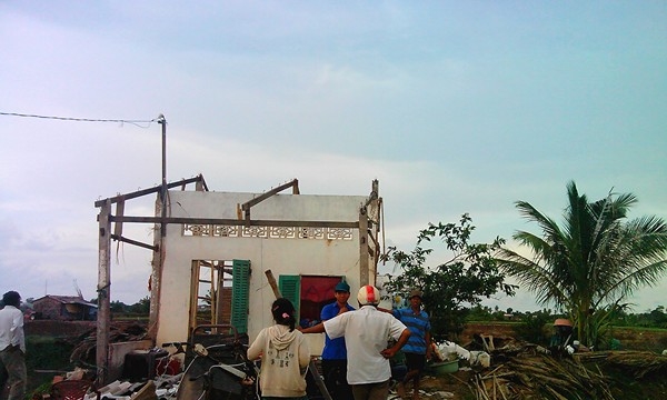 Sóc Trăng: 27 hộ gia đình bị thiệt hại do lốc xoáy
