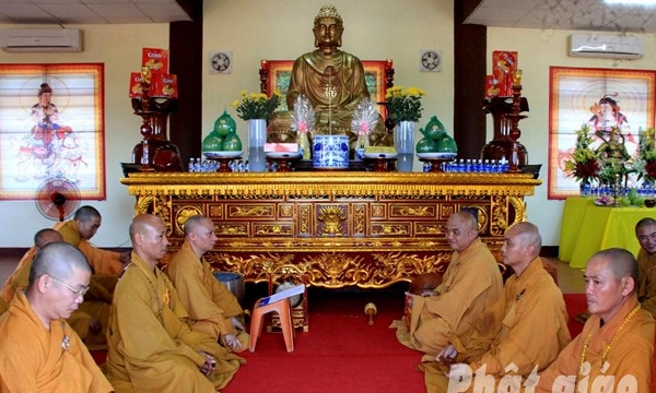 Hà Tĩnh: BTS Phật giáo tỉnh làm lễ đối thú an cư PL.2562