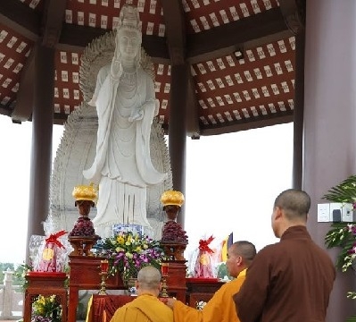 Hà Nội: Lễ an vị tượng Bồ tát Quán Thế Âm tại chùa Hòa Phúc