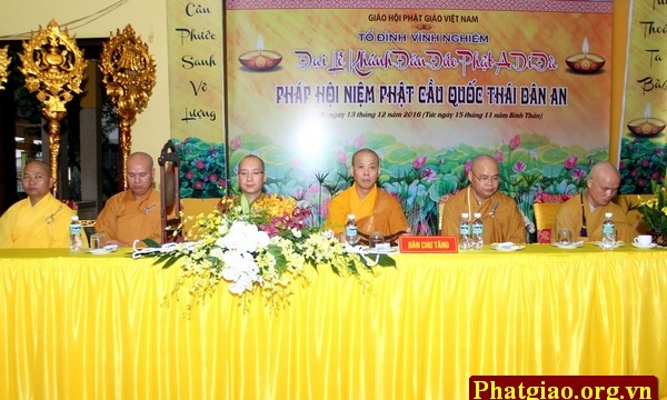 Tp.HCM: Pháp hội niệm Phật cầu quốc thái dân an tại chùa Vĩnh Nghiêm