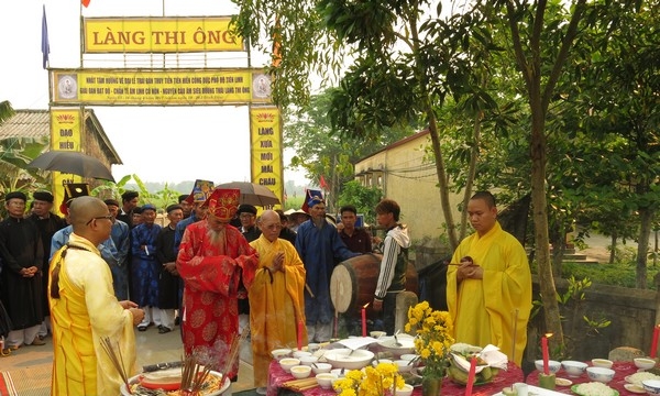 Quảng Trị: Dân làng tổ chức Lễ Chiêu phan Sơn Thủy tại làng Thi Ông