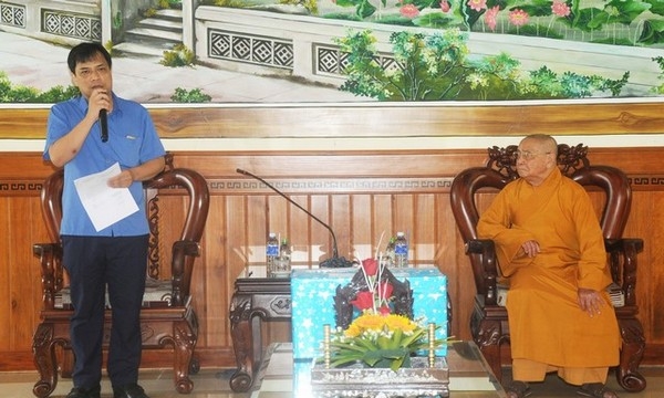 Ban Tôn giáo Chính phủ đến thăm Chư tôn đức BTS PG tỉnh Quảng Nam